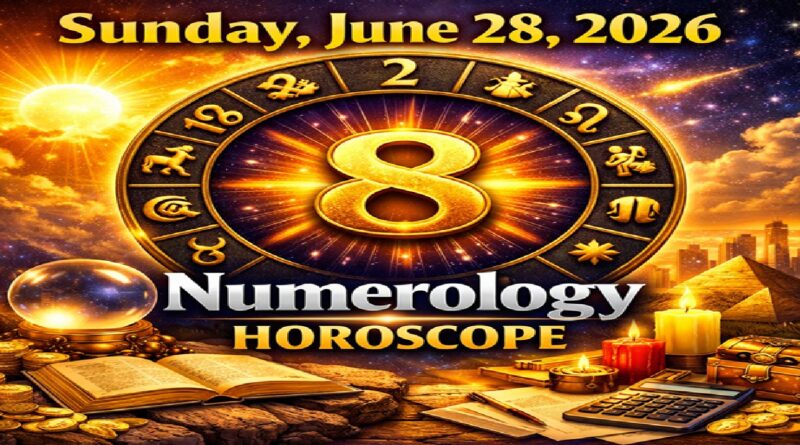 Sunday - June 28: 2026 Numerology Horoscope | Cosmic Energy for All Zodiac Signs