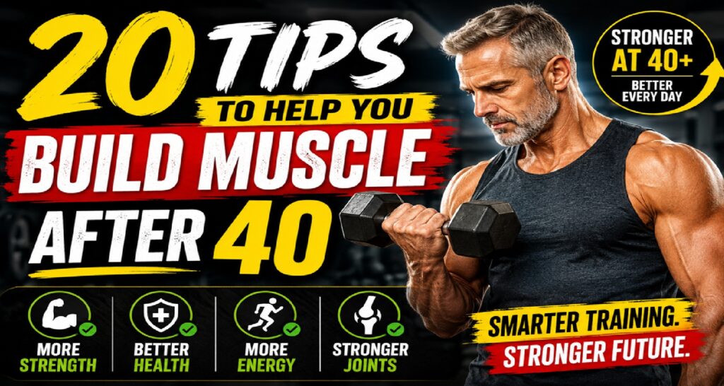 20 Proven Tips to Build Muscle After 40: The Science-Backed Blueprint for Strength, Health, and Longevity