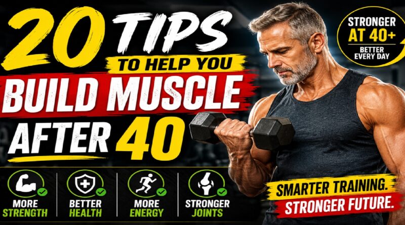 20 Proven Tips to Build Muscle After 40: The Science-Backed Blueprint for Strength, Health, and Longevity