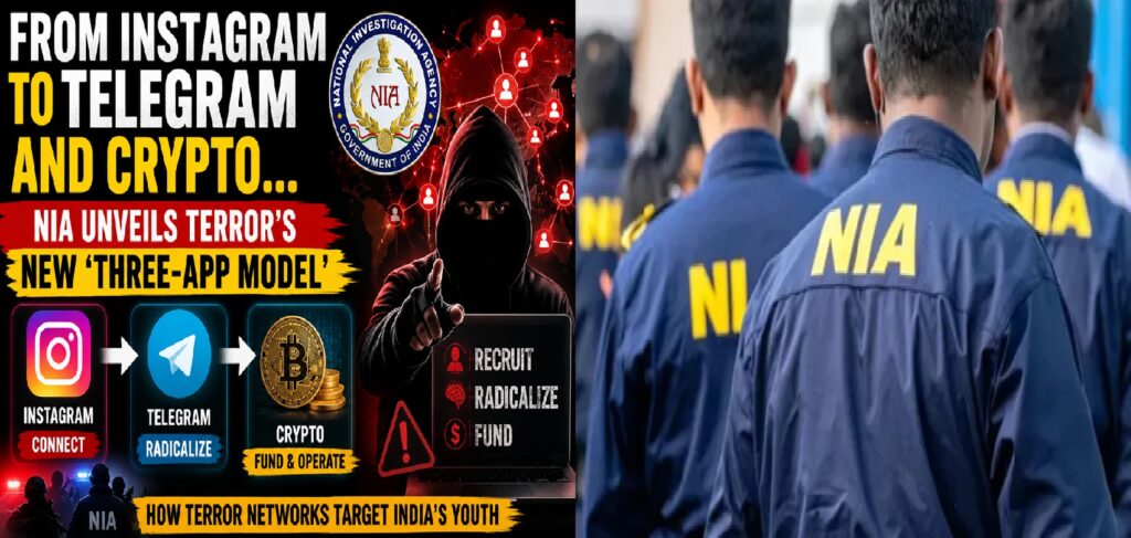 NIA Exposes Terror's New Three-App Model: Instagram, Telegram & Crypto Fuel Digital Radicalization