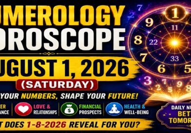 August 1: 2026 – Numerology Horoscope for All Zodiac Signs | Saturday’s Numbers & Cosmic Guidance