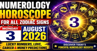 Monday August 3: 2026 – Numerology Horoscope for All Zodiac Signs | Lucky Numbers, Career, Love & Money Predictions