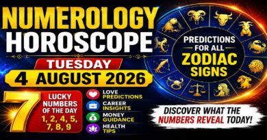 Tuesday August 4 – 2026: Numerology Horoscope for All Zodiac Signs | Your Lucky Number, Career, Love & Money Predictions