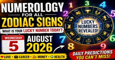 Wednesday August 5: 2026 – Numerology Horoscope for All Zodiac Signs | What Your Lucky Number Reveals Today