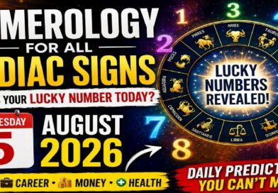 Wednesday August 5: 2026 – Numerology Horoscope for All Zodiac Signs | What Your Lucky Number Reveals Today