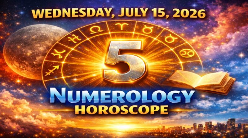 Wednesday: July 15 - 2026 Numerology Horoscope | Lucky Numbers & Daily Predictions for All Zodiac Signs