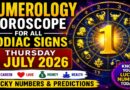 Thursday: July 2 -  2026 – Numerology Horoscope and Lucky Numbers for All Zodiac Signs