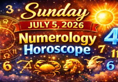 Sunday: July 5 -  2026 Numerology Horoscope | Lucky Numbers & Predictions for All Zodiac Signs