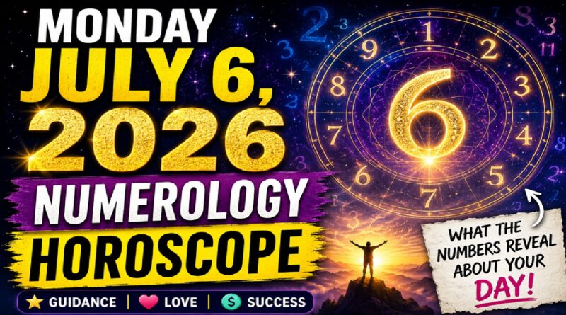 July 6: 2026 - Monday Numerology Horoscope | Fortunate Numbers & Cosmic Forecasts for Every Sign of the Zodiac