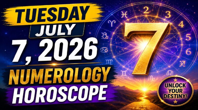 July 7: 2026 - a Tuesday Numerology Horoscope | Fortunate Numbers & Daily Forecasts for Every Sign of the Zodiac