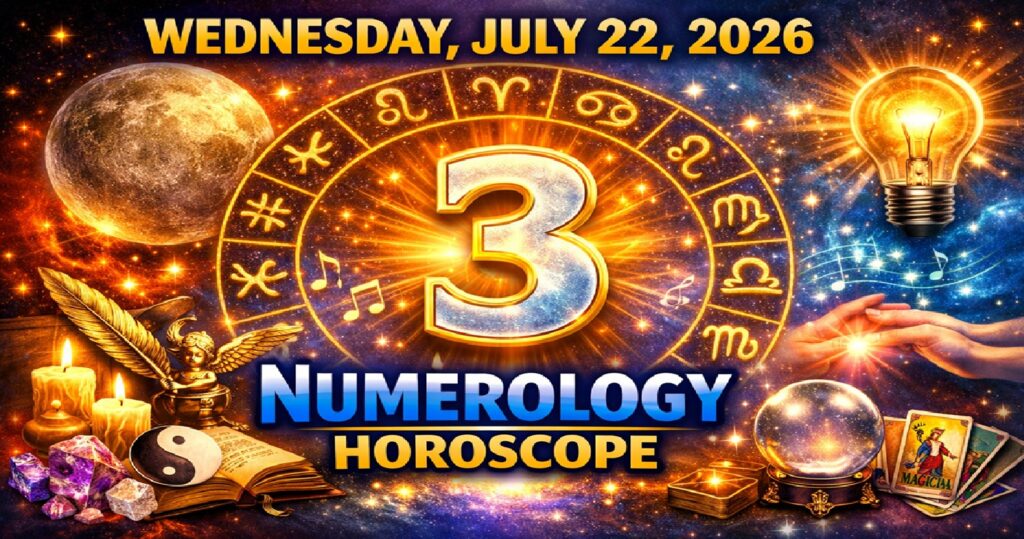 Wednesday - July 22: 2026 Numerology Horoscope | Lucky Numbers & Daily Predictions for All Zodiac Signs