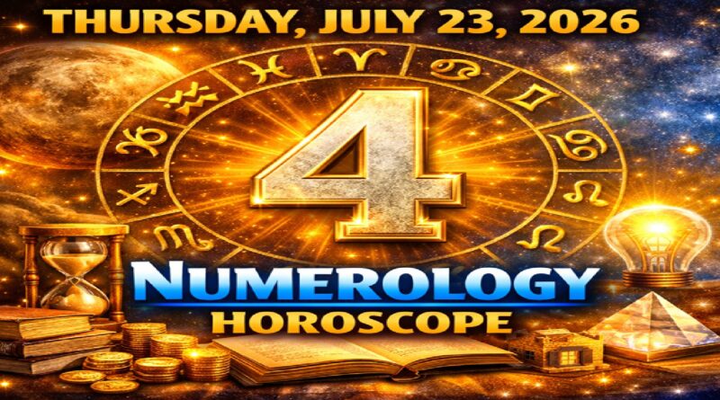 Thursday - July 23: 2026 Numerology Horoscope | Lucky Numbers & Daily Predictions for All Zodiac Signs