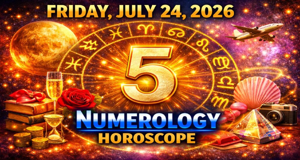 Friday -  July 24: 2026 Numerology Horoscope | Lucky Numbers & Daily Predictions for All Zodiac Signs
