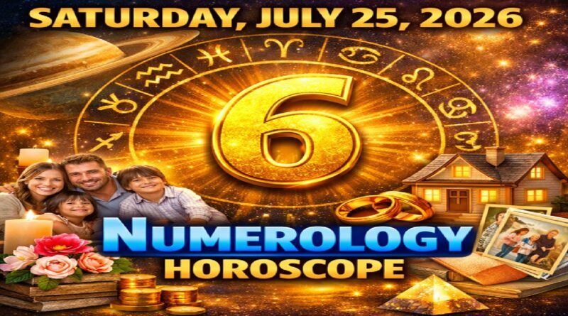 Saturday: July 25 - 2026 Numerology Horoscope | Lucky Numbers & Daily Predictions for All Zodiac Signs