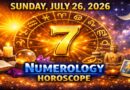 Sunday: July 26 - 2026 Numerology Horoscope | Lucky Numbers & Daily Predictions for All Zodiac Signs