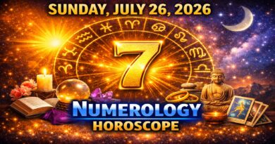 Sunday: July 26 - 2026 Numerology Horoscope | Lucky Numbers & Daily Predictions for All Zodiac Signs