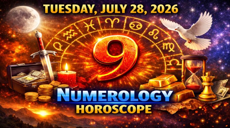 Tuesday – July 28: 2026 Numerology Horoscope | Lucky Numbers & Daily Predictions for All Zodiac Signs