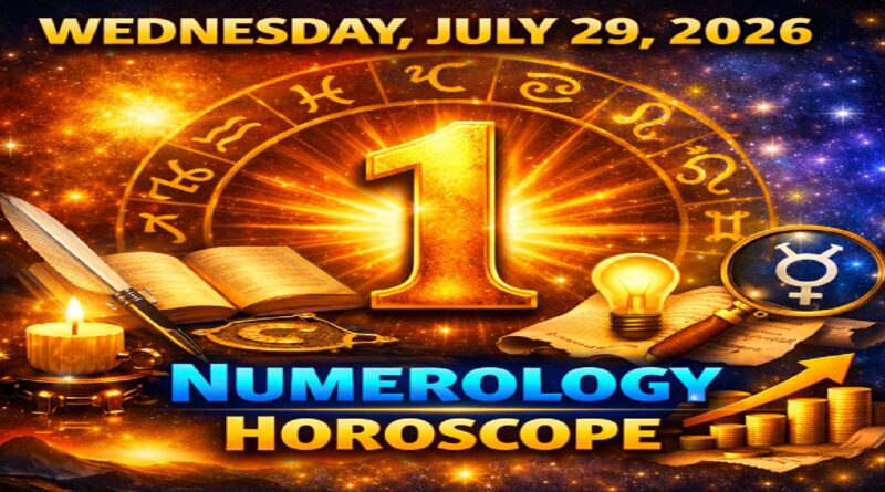 Wednesday – July 29:  2026 Numerology Horoscope | Lucky Numbers & Daily Predictions for All Zodiac Signs
