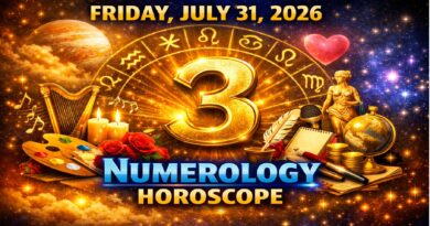 Friday: July 31 2026 – Numerology Horoscope | Lucky Numbers & Daily Predictions for All Zodiac Signs