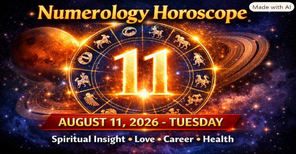 August 11 - 2026: Numerology Horoscope for Every Sign of the Zodiac | Tuesday's Cosmic Numbers & Zodiac Insights