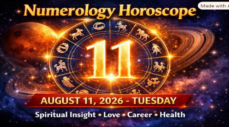August 11 - 2026: Numerology Horoscope for Every Sign of the Zodiac | Tuesday's Cosmic Numbers & Zodiac Insights