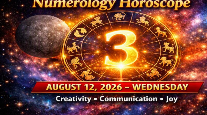 August 12 - 2026: Numerology Horoscope for Every Zodiac Sign | Wednesday's Cosmic Numbers & Zodiac Forecasts