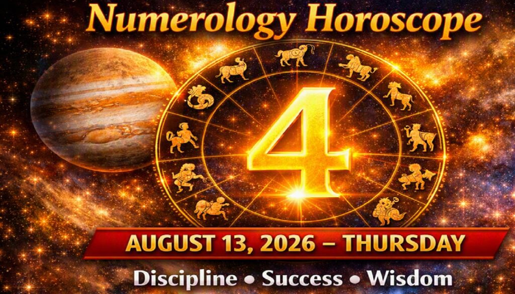 August 13: 2026 - Numerology Horoscope for Every Zodiac Sign | Thursday's Cosmic Numbers & Zodiac Forecasts