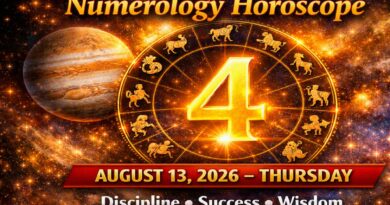 August 13: 2026 - Numerology Horoscope for Every Zodiac Sign | Thursday's Cosmic Numbers & Zodiac Forecasts