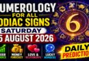 Saturday: August 15 - 2026: Numerology for All Zodiac Signs | Lucky Numbers, Career, Money, and Love Predictions