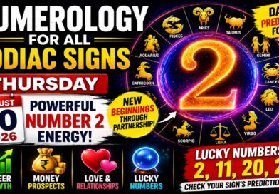 Thursday August 20 - 2026: Numerology for All Zodiac Signs | Number 2 Energy, Lucky Numbers, Career, Money and Love