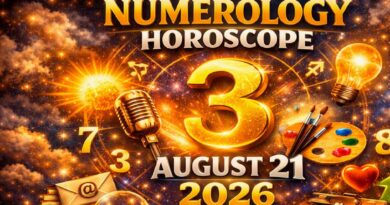 Friday August 21 - 2026: Numerology for All Zodiac Signs | Number 3 Brings Creativity, Communication, and New Opportunities