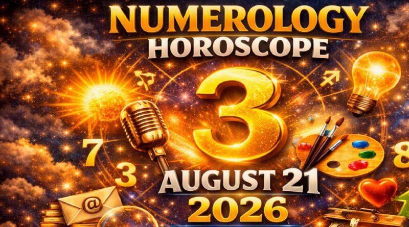 Friday August 21 - 2026: Numerology for All Zodiac Signs | Number 3 Brings Creativity, Communication, and New Opportunities