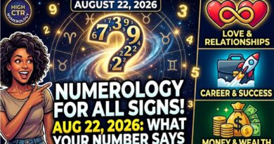 Saturday August 22 - 2026: Numerology for All Zodiac Signs | What Your Number Says About Love, Career and Money