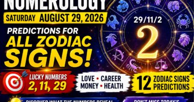 Saturday August 29 - 2026: Numerology for All Zodiac Signs | Love, Career, Money and Lucky Numbers