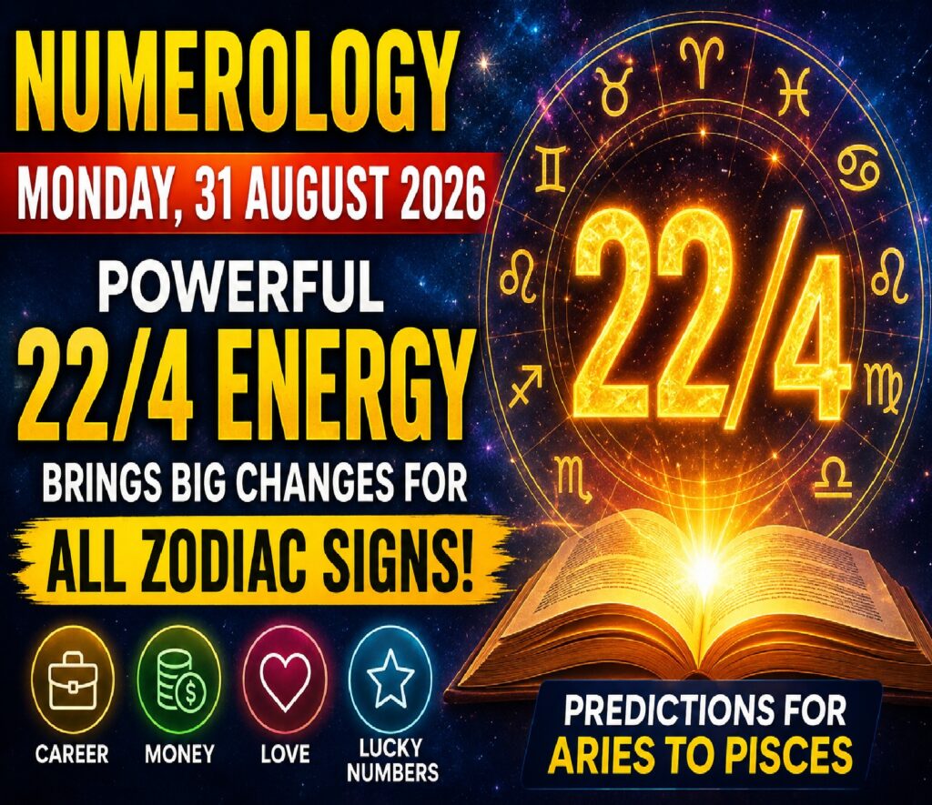 Numerology Today - August 31, 2026: Powerful 22/4 Energy Brings Big Changes for These Zodiac Signs