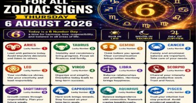August 6: 2026 - Numerology for All Zodiac Signs Today | What Your Lucky Number Says About Love, Career, and Money