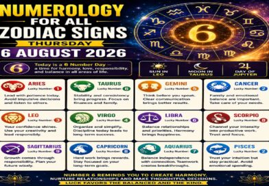 August 6: 2026 - Numerology for All Zodiac Signs Today | What Your Lucky Number Says About Love, Career, and Money