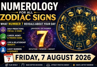 Friday August 7 -  2026: Numerology for All Zodiac Signs Today | What Number 7 Reveals About Your Day