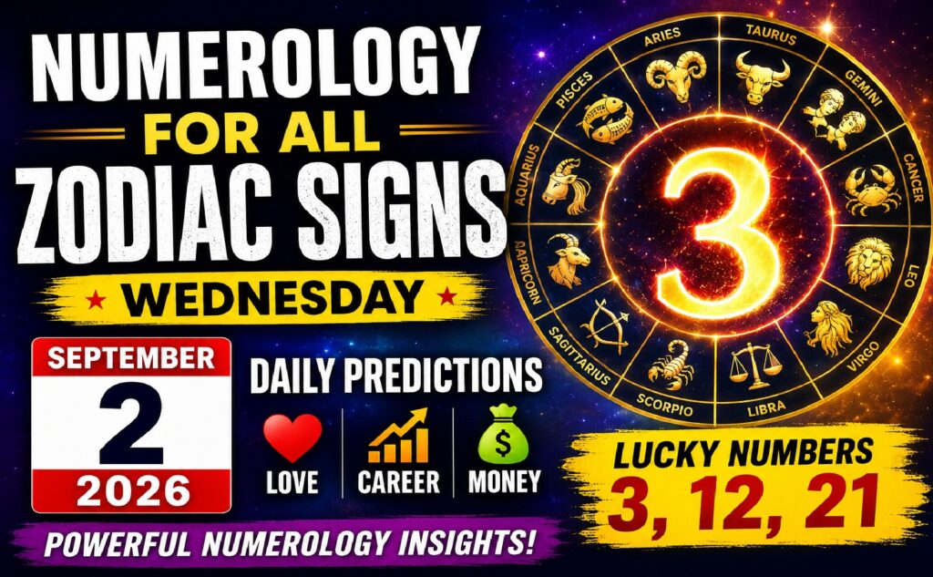Numerology Today - September 2, 2026: These Zodiac Signs Could See a Turning Point in Love, Career, and Money