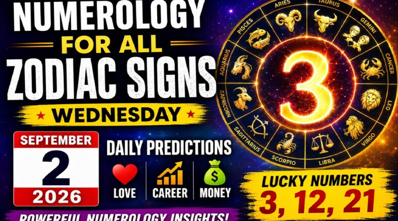 Numerology Today - September 2, 2026: These Zodiac Signs Could See a Turning Point in Love, Career, and Money