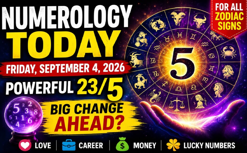 Numerology Today - September 4, 2026: Powerful 23/5 Energy Brings Change for Aries, Gemini, Leo, Scorpio and Aquarius