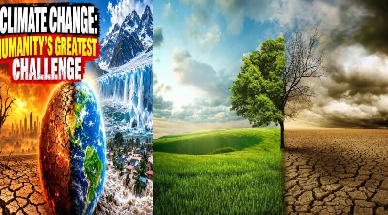 Climate change impacts across the world, including melting Himalayan glaciers, drought-affected farmland and extreme weather events.