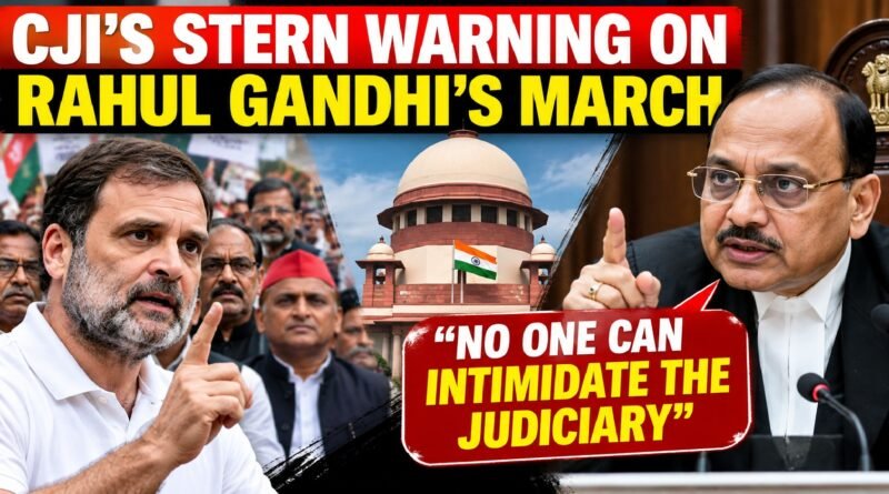 Rahul Gandhi and INDIA bloc leaders during Supreme Court march amid SIR voter deletion controversy in October 2026.